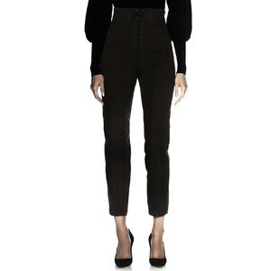 NEW A.L.C. REVOLVE BLACK LACE-UP CROPPED PANTS
